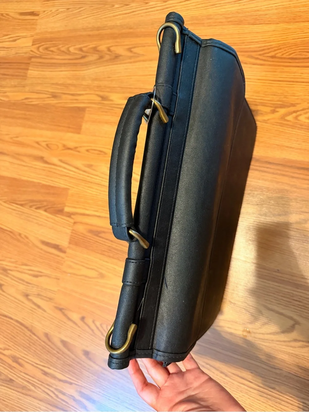Black Men's Briefcase Satchel Bag - Classic Professional Style NWT